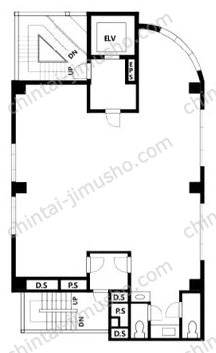 池袋ロイヤルビル4階の間取図