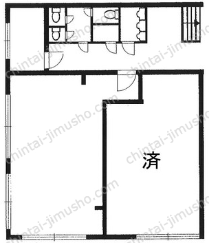麻布霞町マンション／GOLDWARE PARKｗ2階の間取図