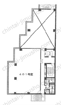 山水ビルの間取図