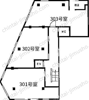 恵比寿アバックビル3Fの間取図