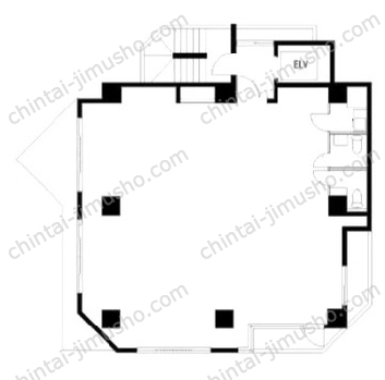 赤坂OSビル4階の間取図