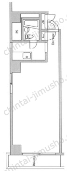 エムエフ新橋8階の間取図