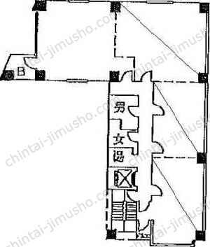 山萬ビルの間取図