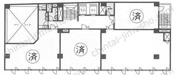 ビジネスヴィップ渋谷・道玄坂坂本ビルの間取図