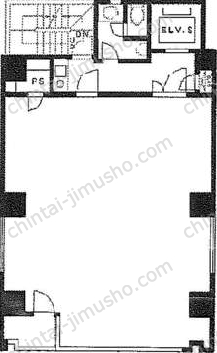ルート蛎殻町ビル6階の間取図