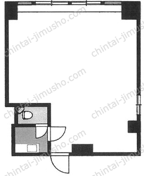 日東ビル5階の間取図