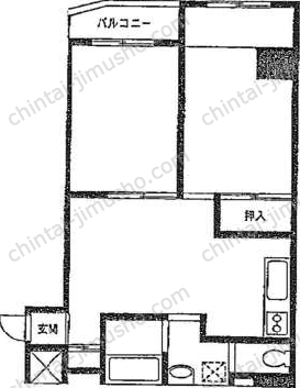成子坂ハイツの間取図