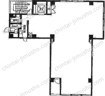 虎ノ門菅井ビル6階の間取図