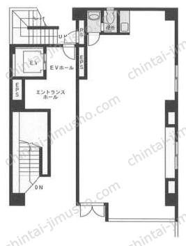 銀座中央ビル1階の間取図