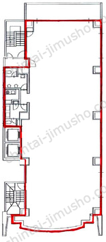 アヴェニュー芝四丁目ビル7階の間取図