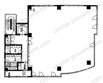 JU KINSHICHO NORTH TOWER6階の間取図