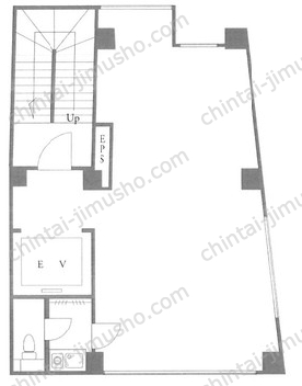 渋谷東KMビル2階の間取図