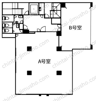 広尾オフィスビル10階の間取図