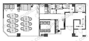 NOVEL WORK 京橋1Fの間取図
