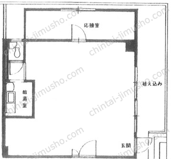 高輪マンション1階の間取図