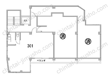 クランツ南新宿の間取図