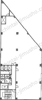 第二美須ビル7階の間取図