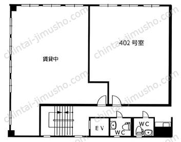 第一大隆ビル4階の間取図