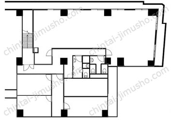 イトーピア六本木2階の間取図