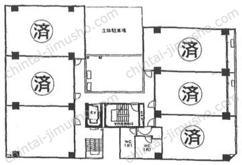 パレドール池袋2階の間取図