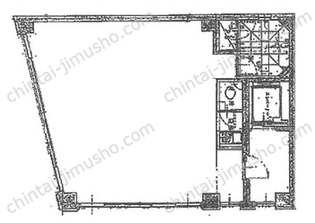 GINZA上野ビル3階の間取図