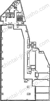 ジブラルタ生命原宿ビル4階の間取図