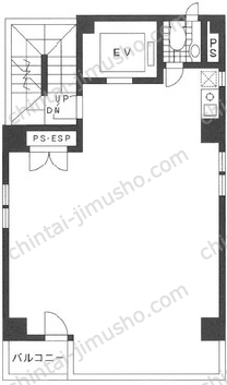 ルート東日本橋ビル3階の間取図