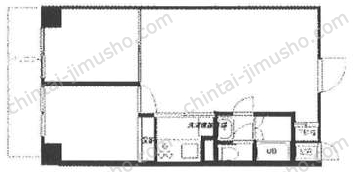 中銀第2八丁堀マンシオン4階の間取図