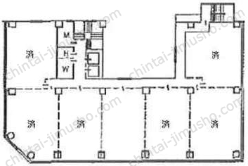 AIC共同ビル人形町の間取図