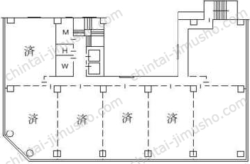 AIC共同ビル人形町の間取図