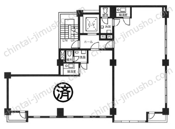 絹川ビルの間取図