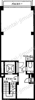 ヴェルディ新橋4階の間取図
