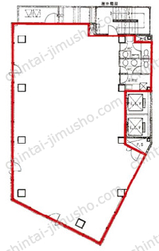 小川町メセナビル4Fの間取図