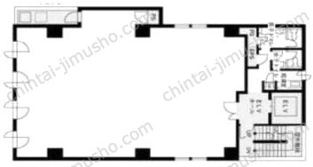 新橋原ビル3階の間取図