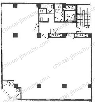 八重洲KHビル／日本橋ライズオフィス2nd3階の間取図