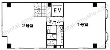 布施ビル4階の間取図