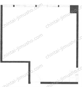 秋葉原再開発ビル4階の間取図