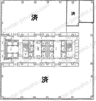 東京サンケイビル15階の間取図