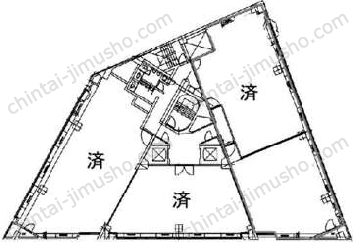 32芝公園ビルの間取図