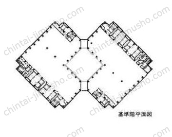 虎ノ門ツインビルディングの間取図