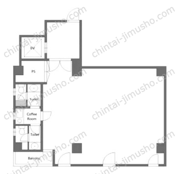 清和ビル5階の間取図