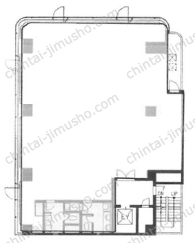 青山SIビル4階の間取図