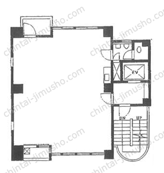 石阪ビル4階の間取図