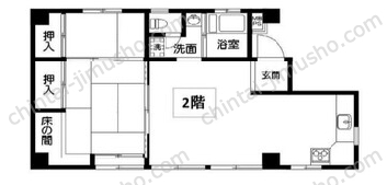 中山ビルの間取図
