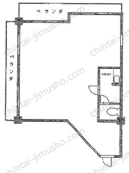 大輝ビル4階の間取図
