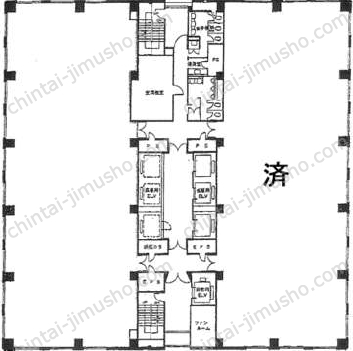 大崎ニューシティ4号館／新大崎勧業ビル16階の間取図