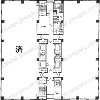 大崎ニューシティ4号館／新大崎勧業ビル16階の間取図