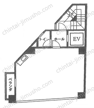 ワコー代々木ビル4階の間取図