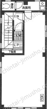 ハヤシビル2階の間取図