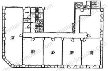 AIC共同ビル人形町の間取図